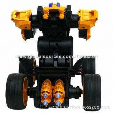Transformable Robot Toy with Remote Control and Rechargeable Battery